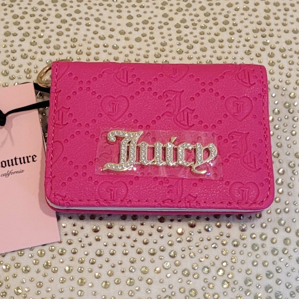 JUICY COUTURE CARD HOLDER/KEY FOB WALLET